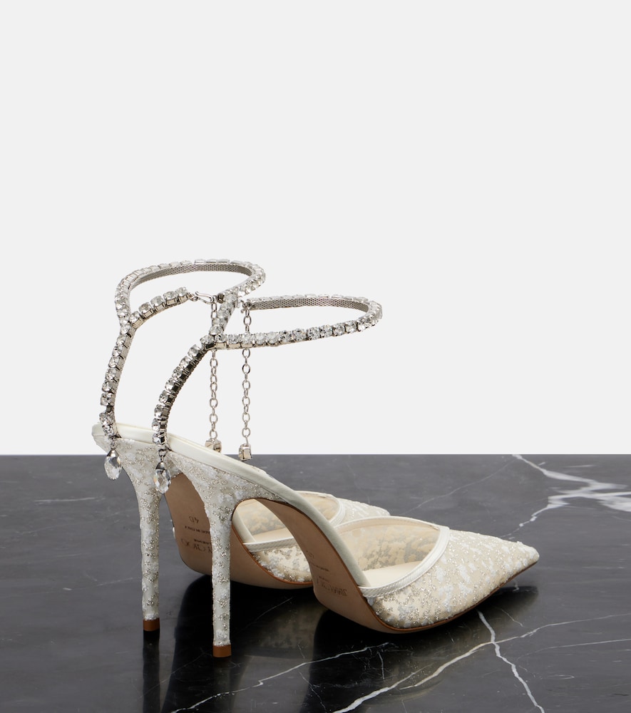 Saeda 100 Embellished Mesh Pumps