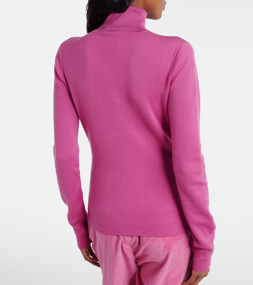 May Wool, Cashmere, And Silk Turtleneck Sweater