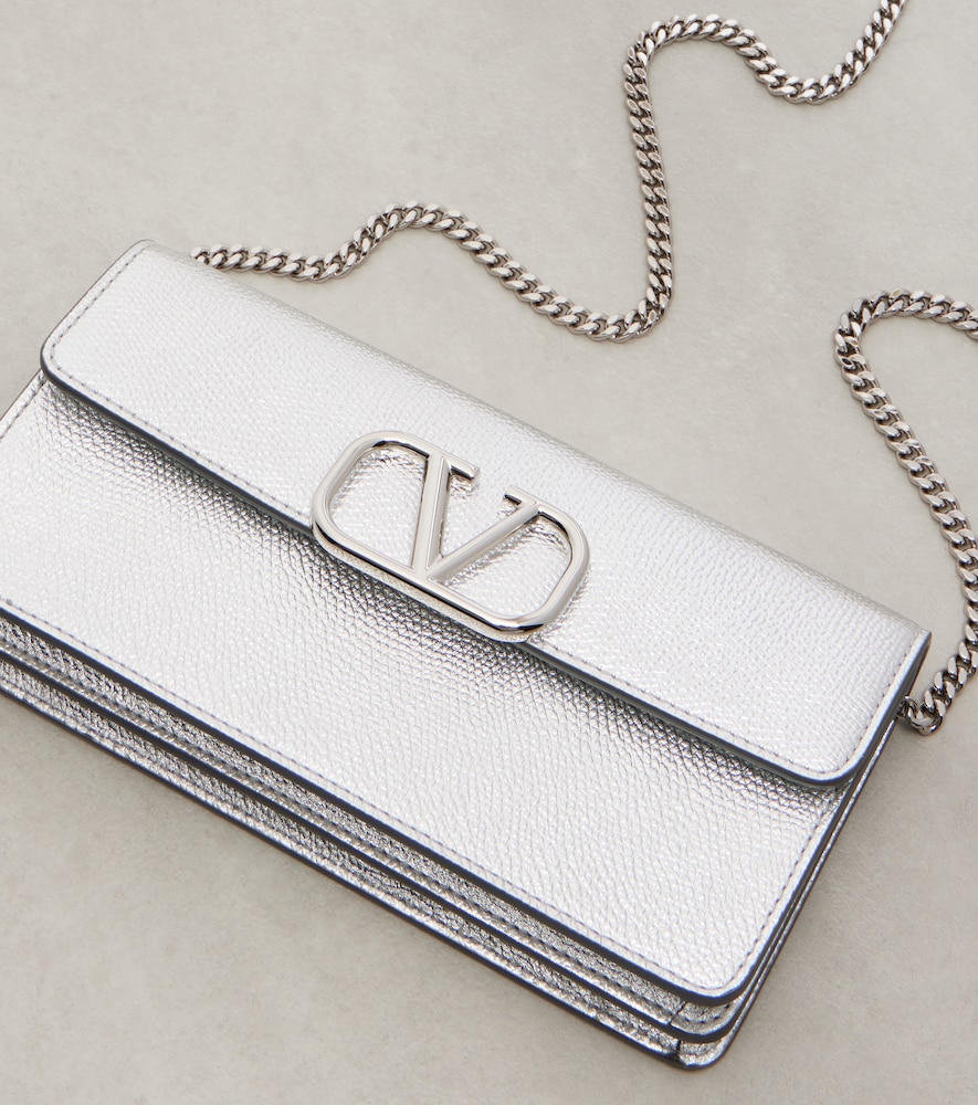  Valentino Garavani Valentino Garavani Vlogo Mini Leather Crossbody Bag 