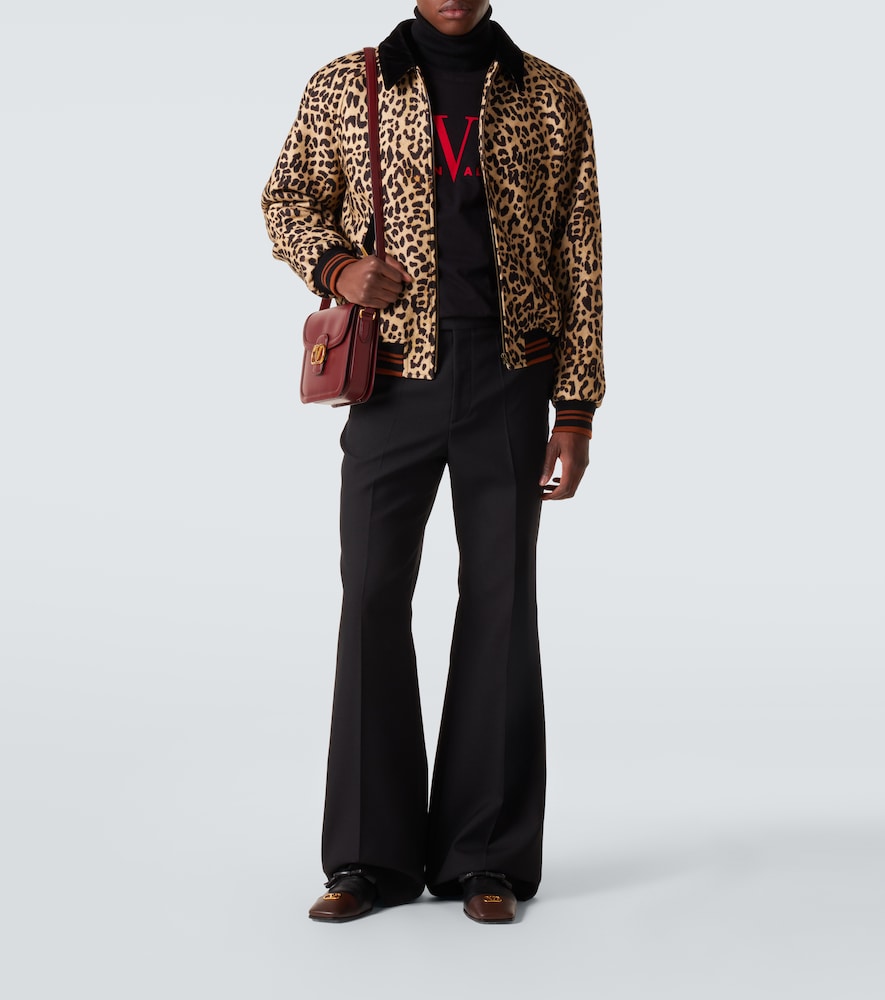 Valentino Crew Neck Short Sleeve T-shirt Design In Black