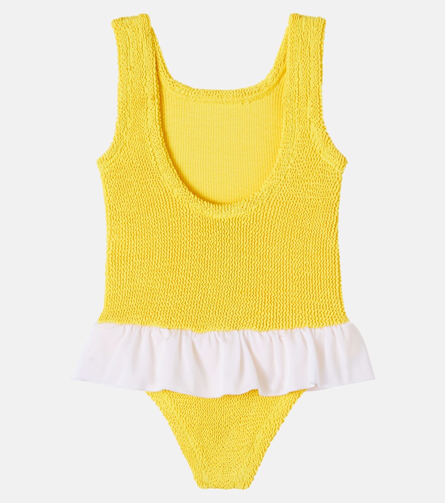  Hunza G Kids Hunza G Kids Denise Ruffled Swimsuit 