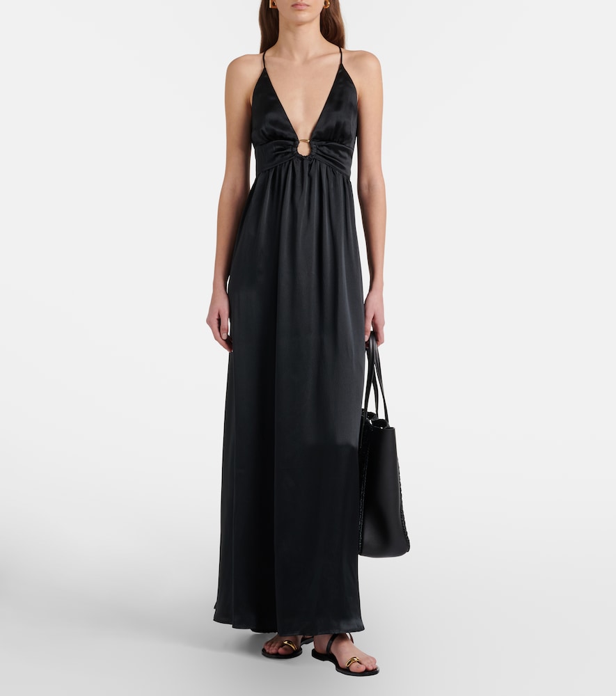 Heidi Klein Meteora silk satin maxi dress