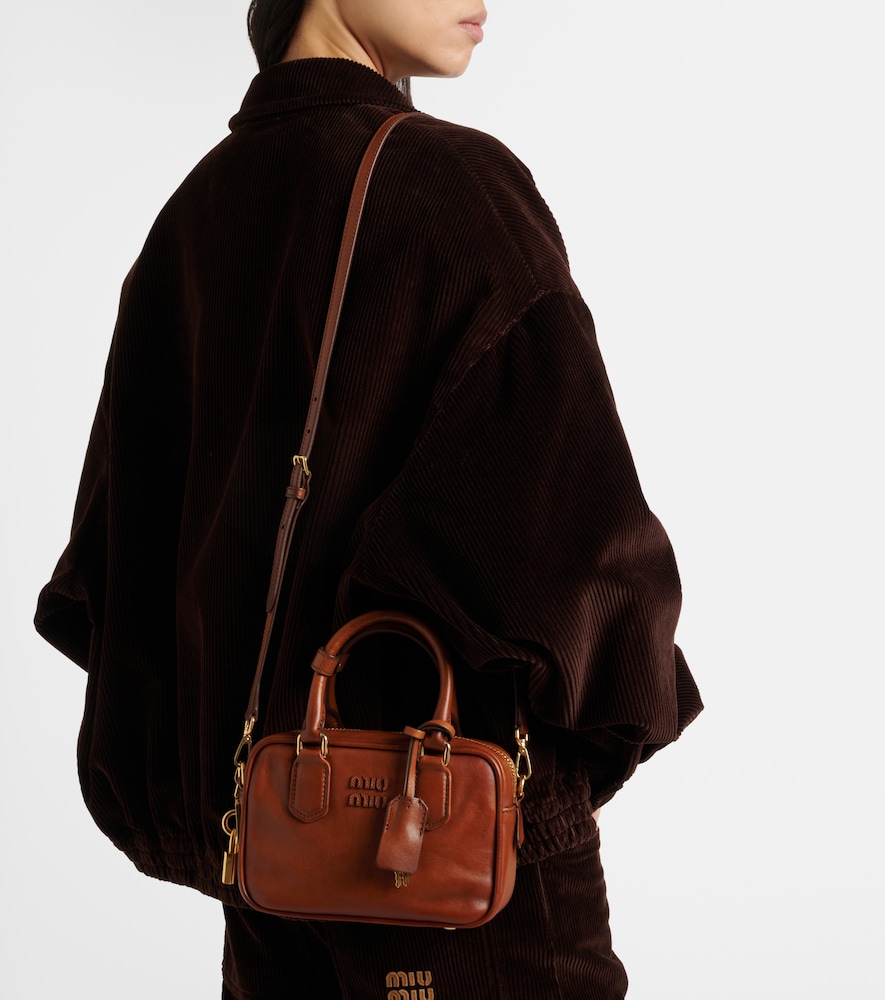 Miu Miu Arcadie Small leather tote bag