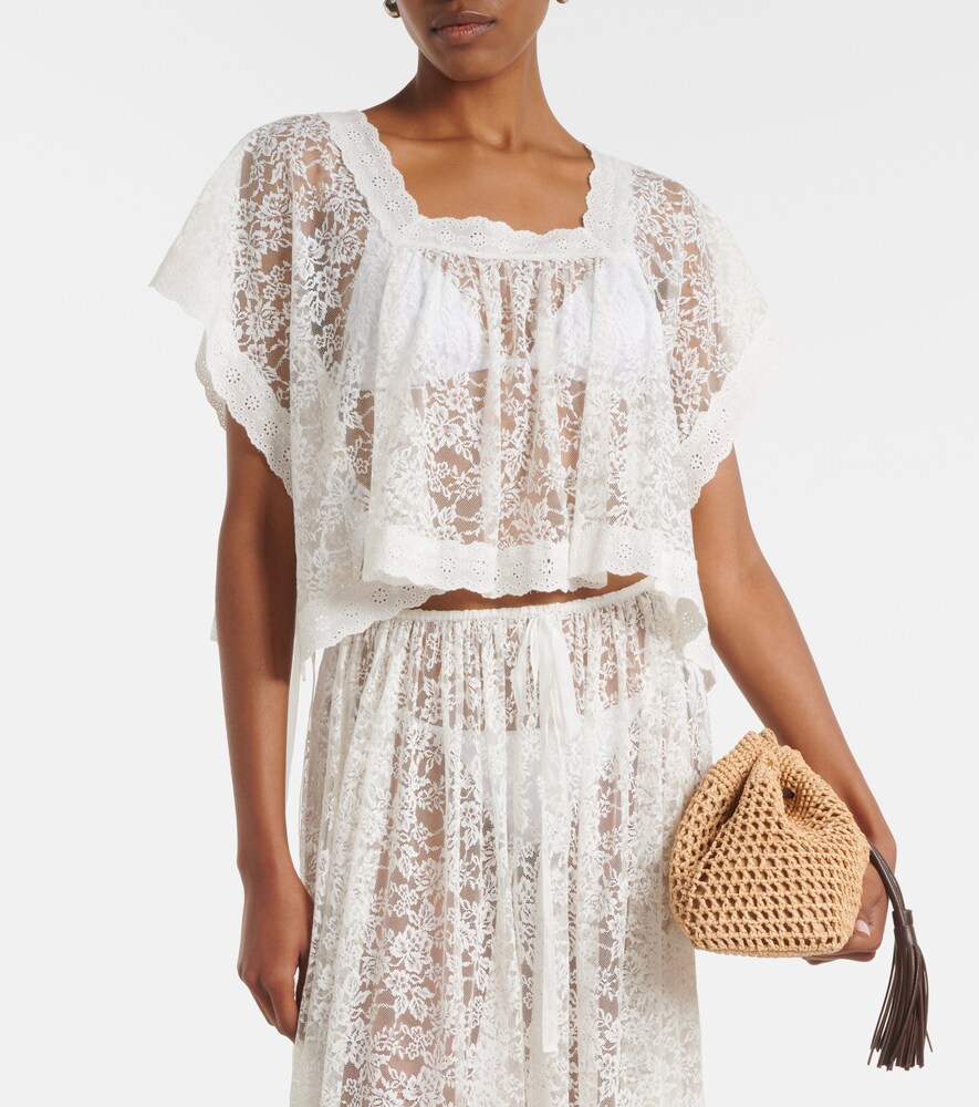Dôen Vennette Lace Crop Top