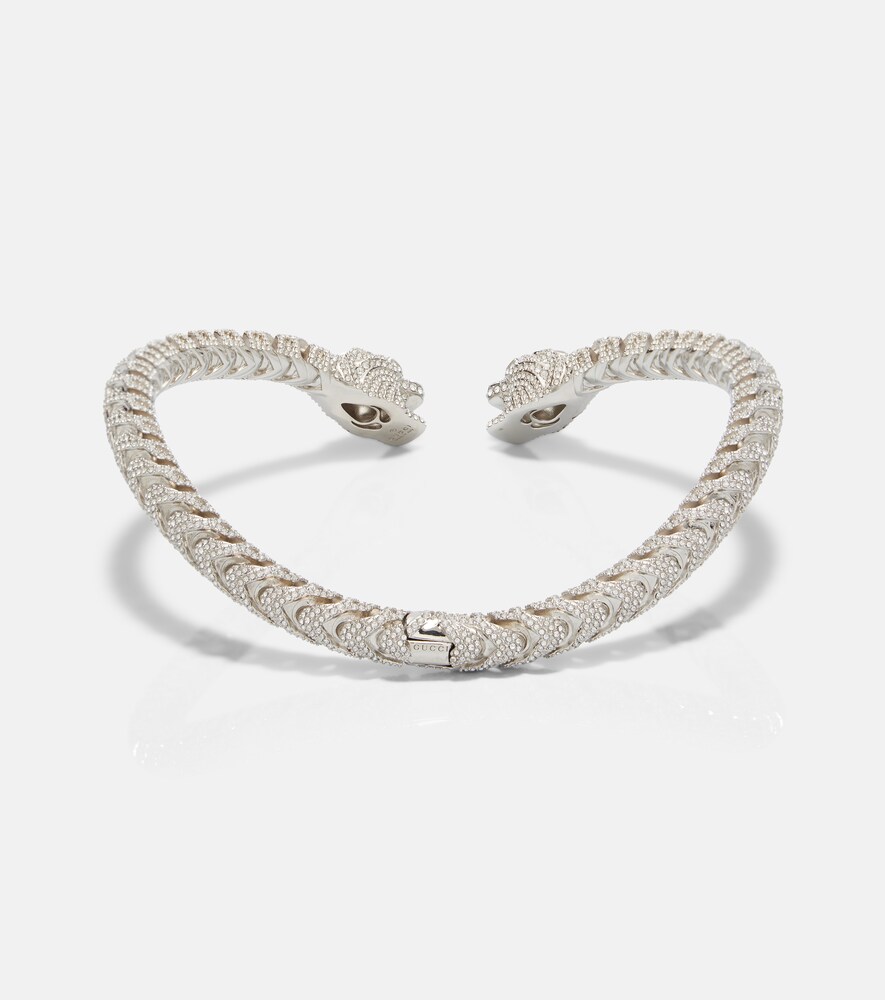  Gucci Gucci Dionysus Crystal-embellished Choker 