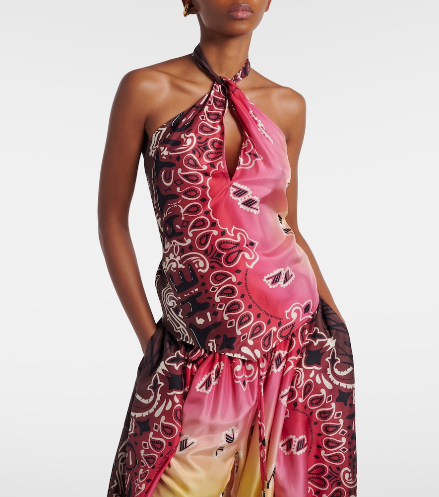 Printed Halterneck Top