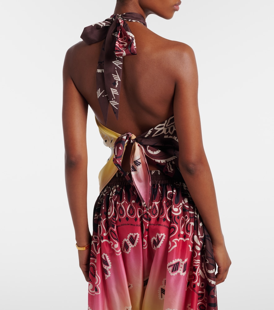 Printed Halterneck Top
