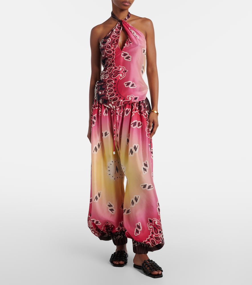 Printed Halterneck Top