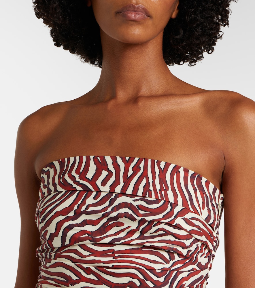 White Label Maisy Printed Cotton-Blend Tube Top