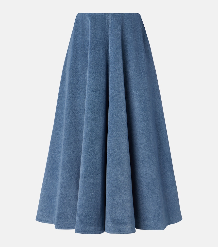 Altuzarra Women's Blue Varda Denim Midi Skirt UK Size 16 - Mytheresa