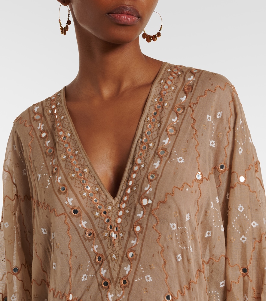  Juliet Dunn Juliet Dunn Verziertes Maxikleid Aus Baumwolle 