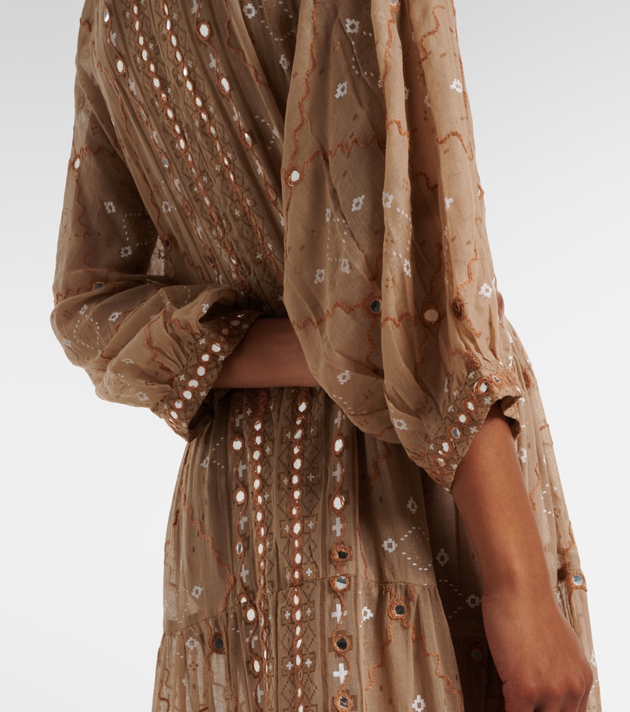  Juliet Dunn Juliet Dunn Verziertes Maxikleid Aus Baumwolle 