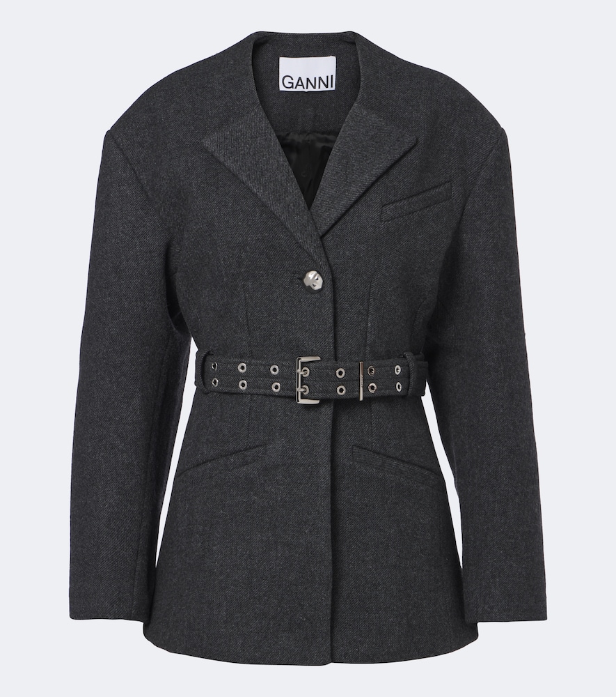 Blazer in misto lana e cashmere