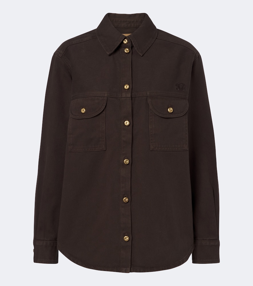 Blazé Milano Blaze Milano Berber Denim Shirt In Braun