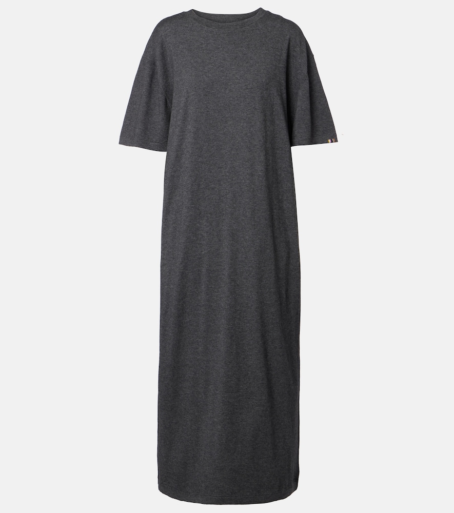 Maxikleid N°321 Kris aus Baumwolle und Kaschmir