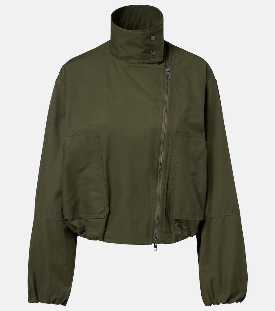 Vince Women's Green Cotton-Blend Bomber Jacket UK Size 8 - Mytheresa