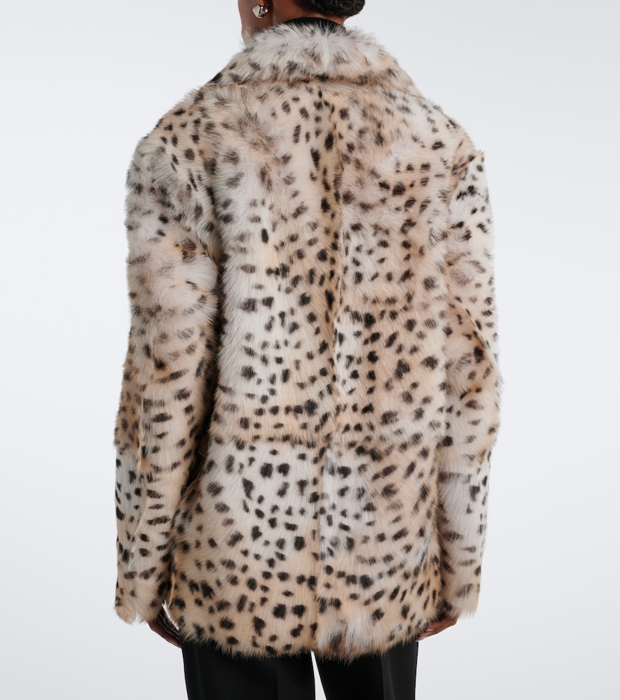 Cynthia Reversible Leopard-Print Shearling Jacket