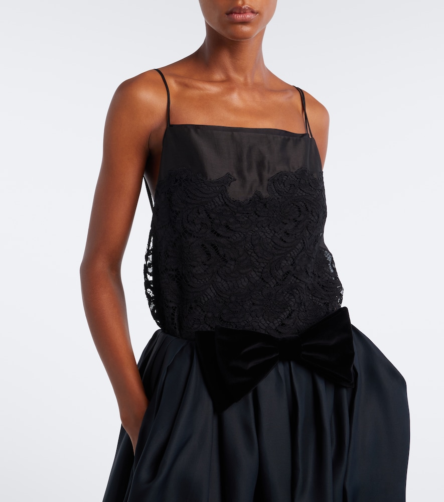 Neema Silk Voile And Lace Top