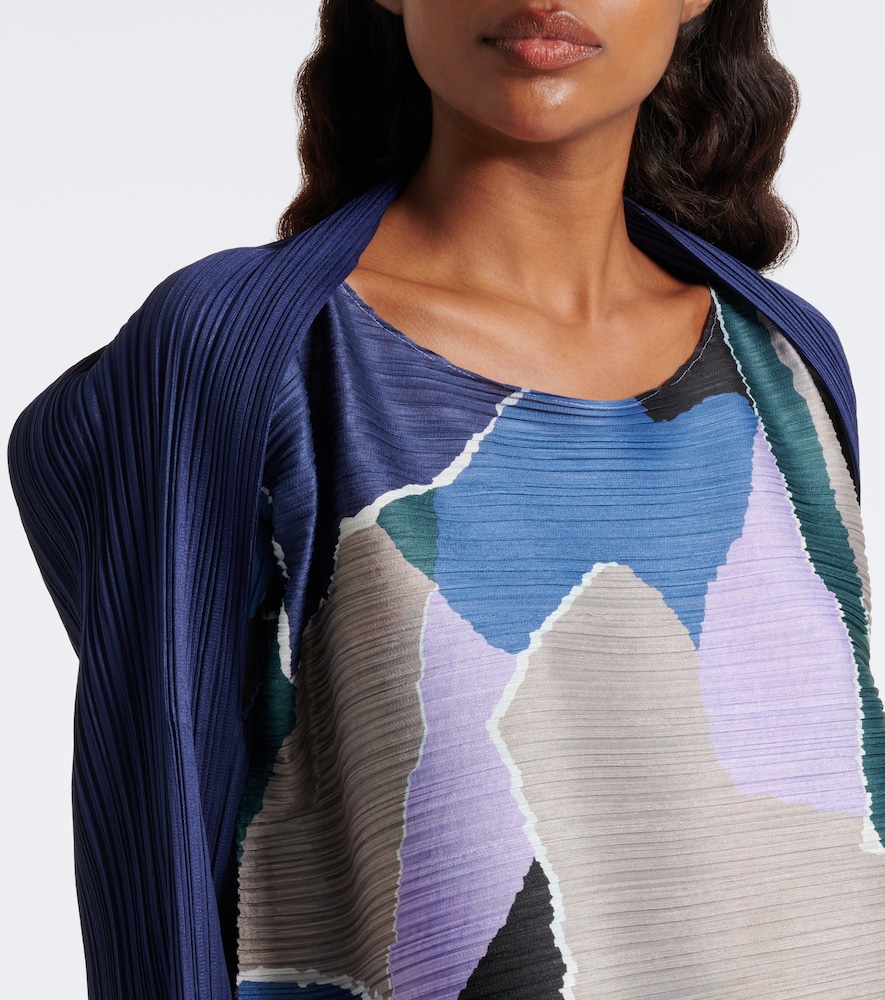 Issey Miyake Surprise! Printed Pleated Top