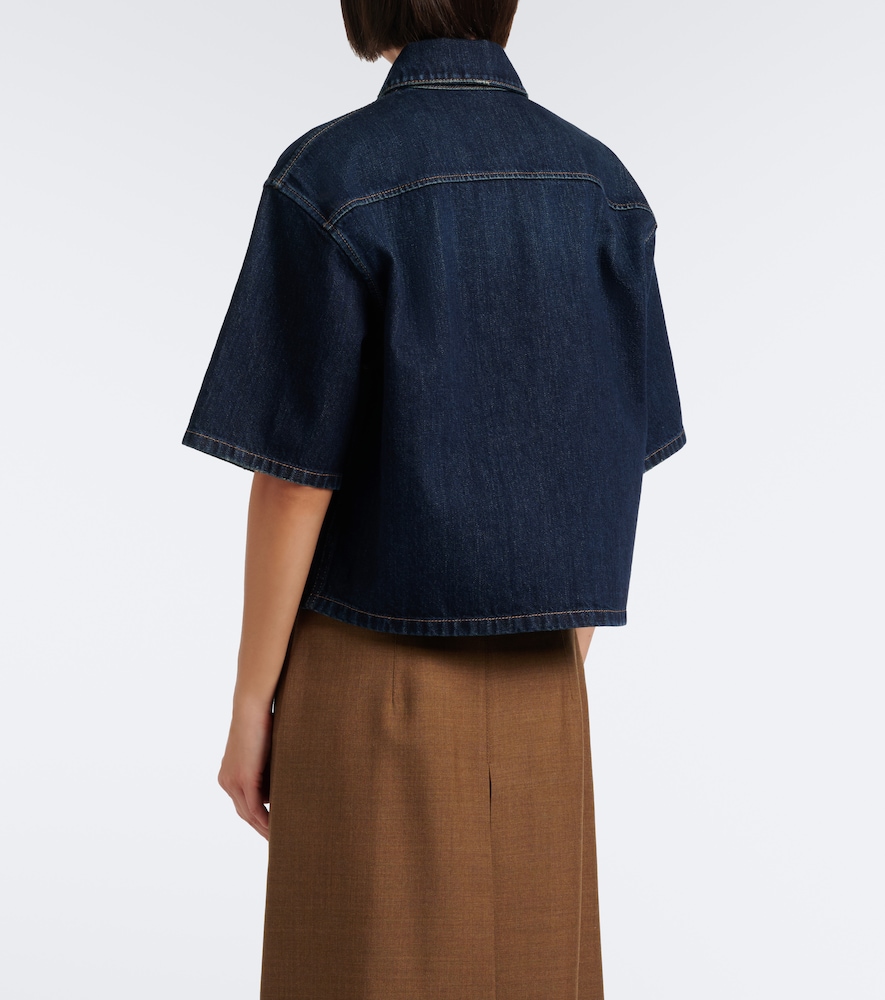 Prada Denim Shirt In Blue