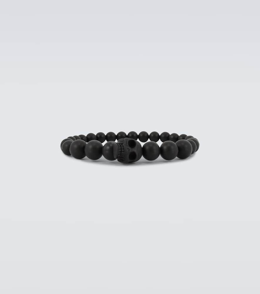 Skull beaded resin bracelet