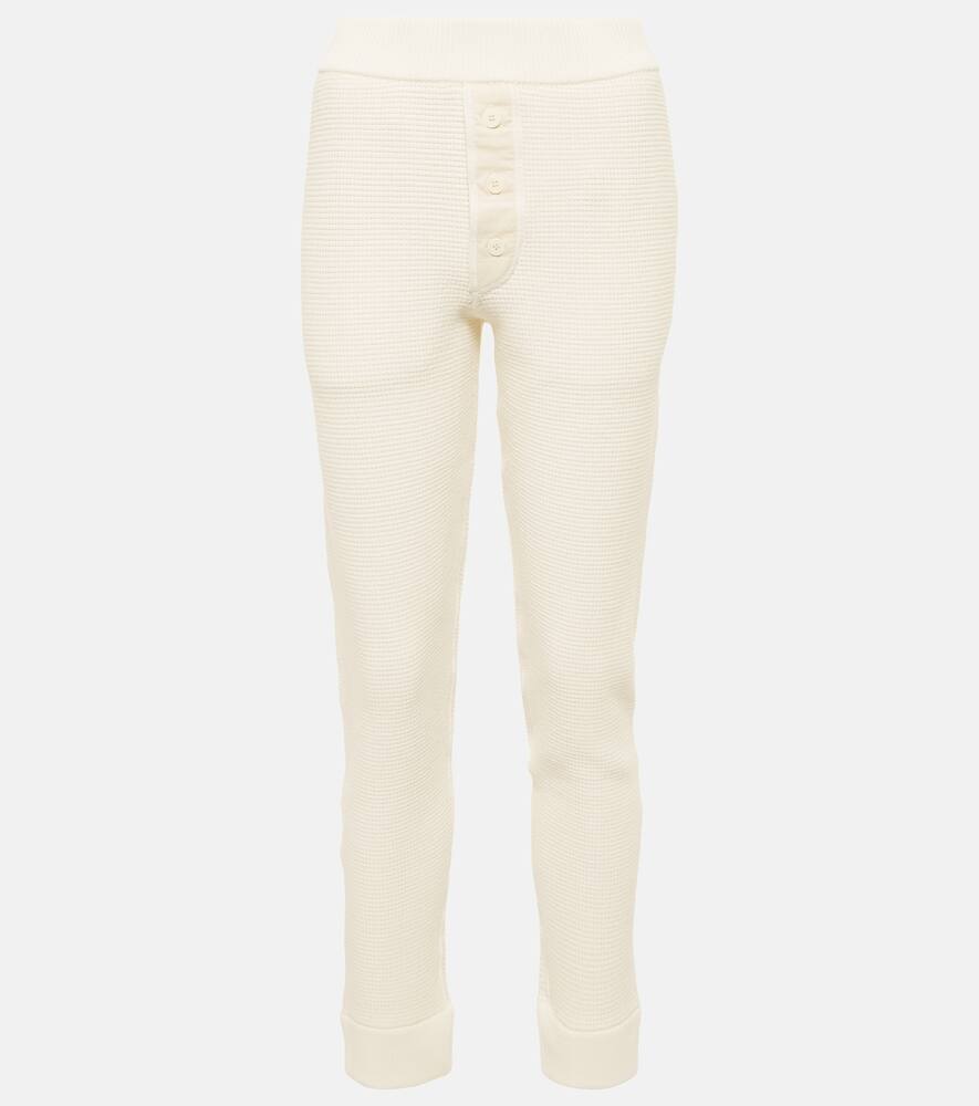 Waffle-knit cotton-b...