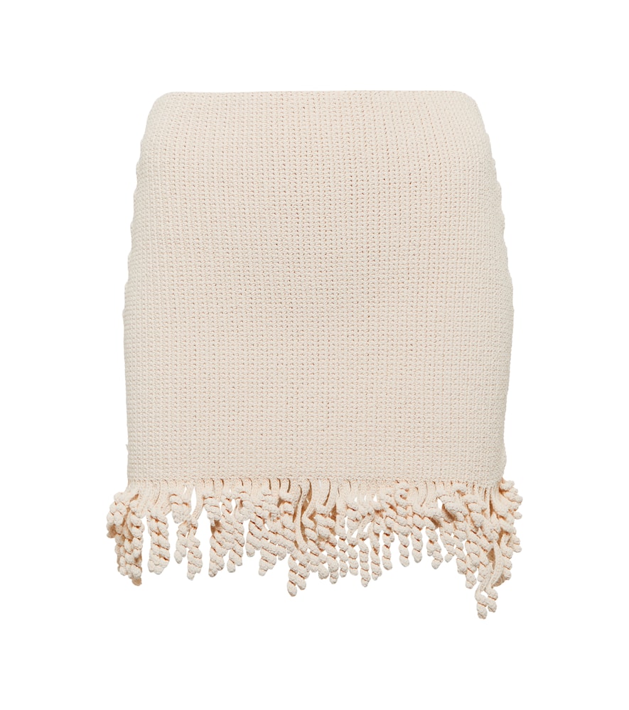 Dion Lee Crocheted cotton-blend miniskirt