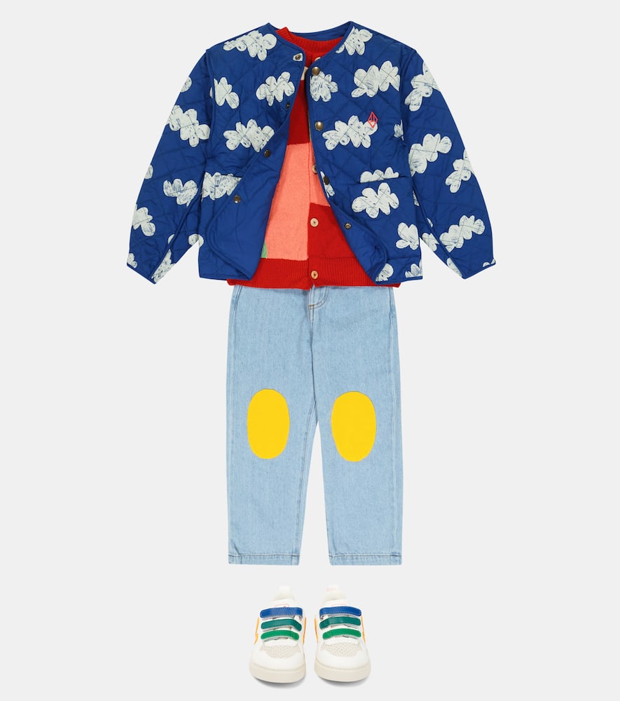 The Animals Observatory Deep Blue Starling Reversible Jacket In Deep Blue
