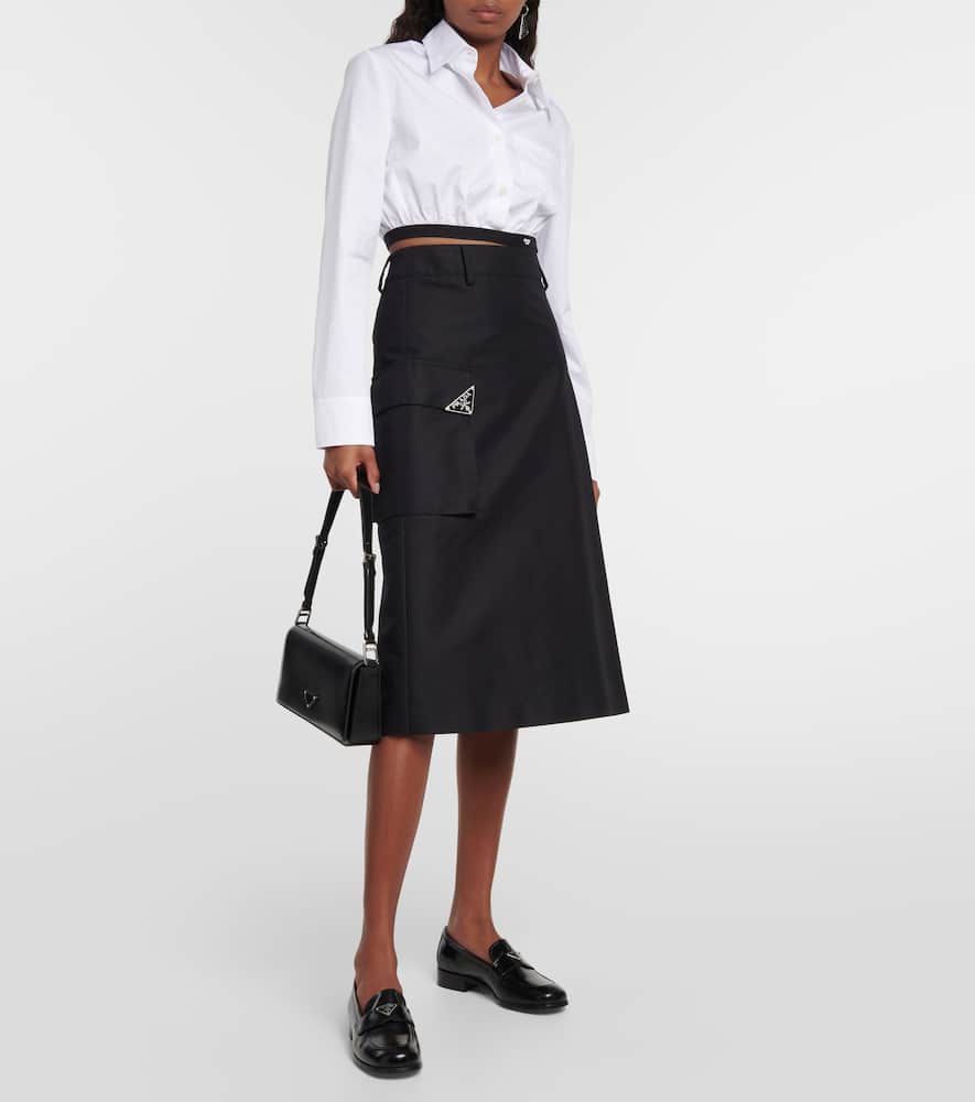 Prada Patent Leather Loafers In Black