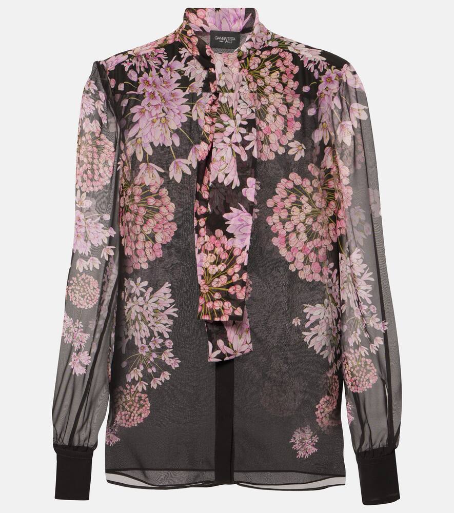 Giambattista Valli Printed silk georgette blouse