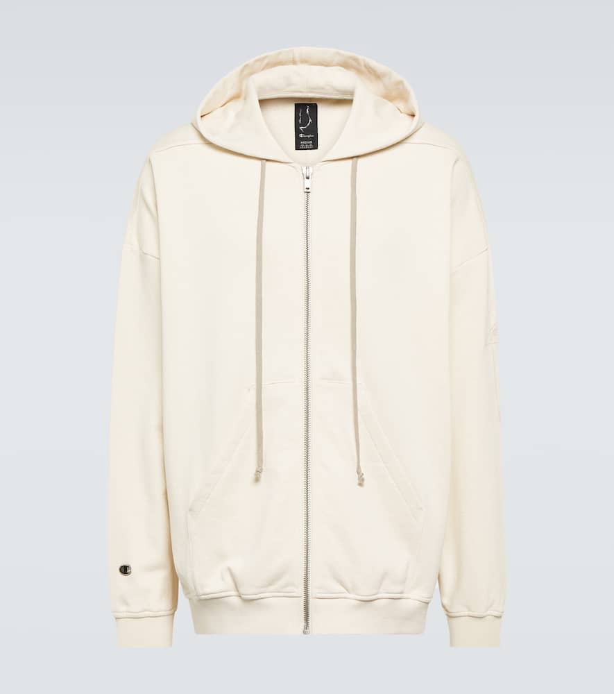 Rick Owens Jumbo Jason Cotton Hoodie In Neutral