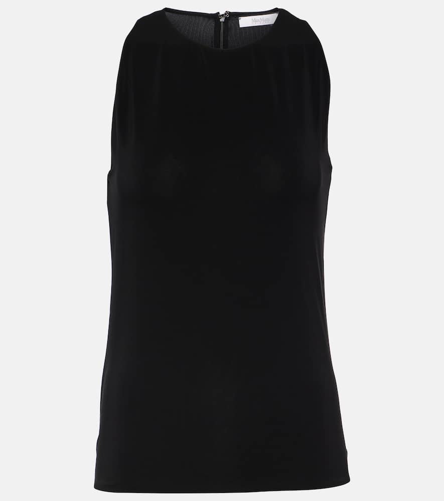 Max Mara Leisure Top Harald Aus Jersey In Schwarz