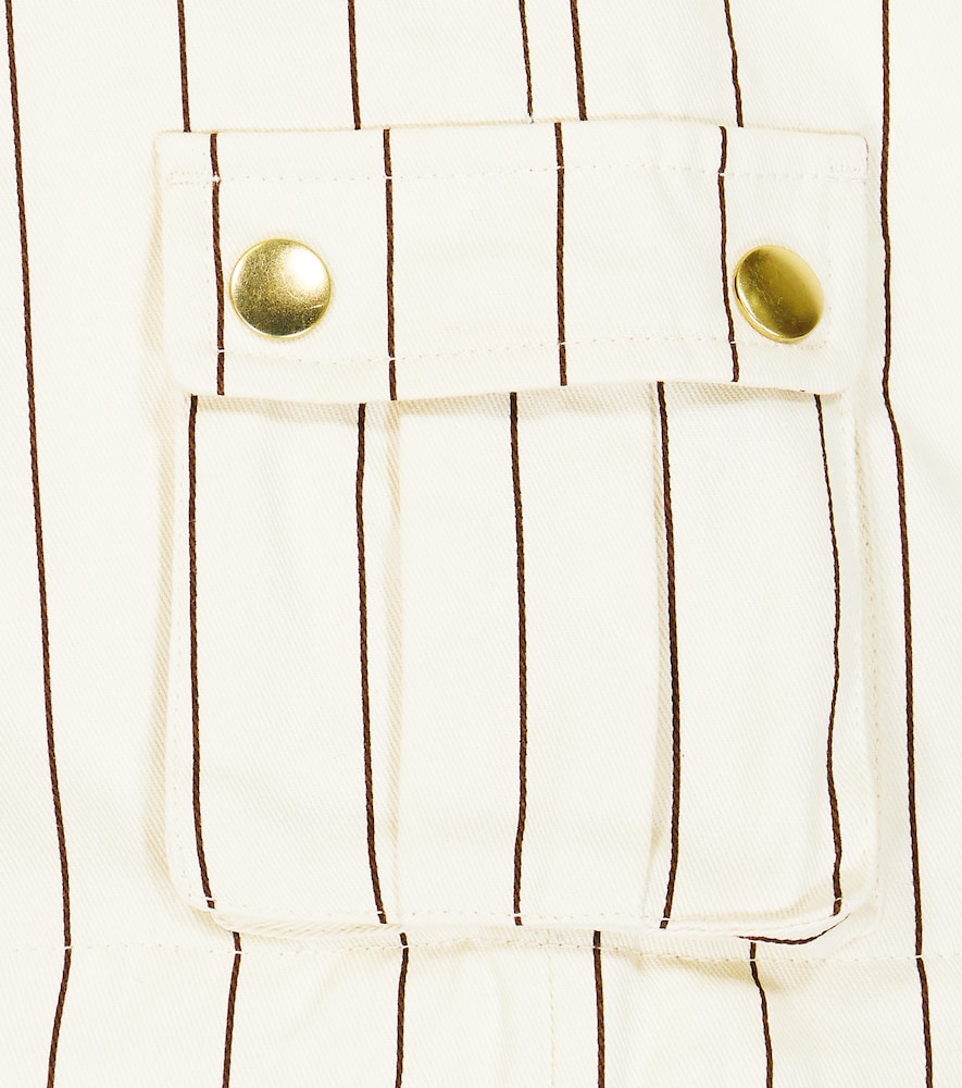  Mini Rodini Mini Rodini Striped Cotton Cargo Pants 