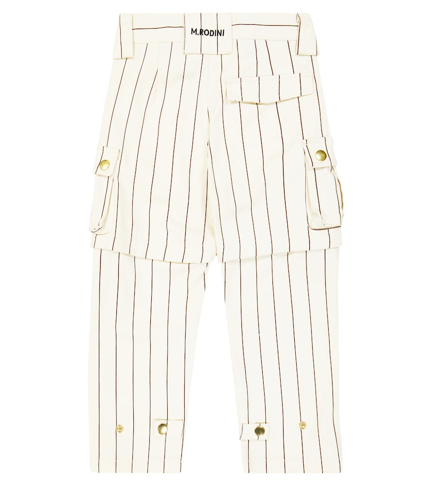  Mini Rodini Mini Rodini Striped Cotton Cargo Pants 