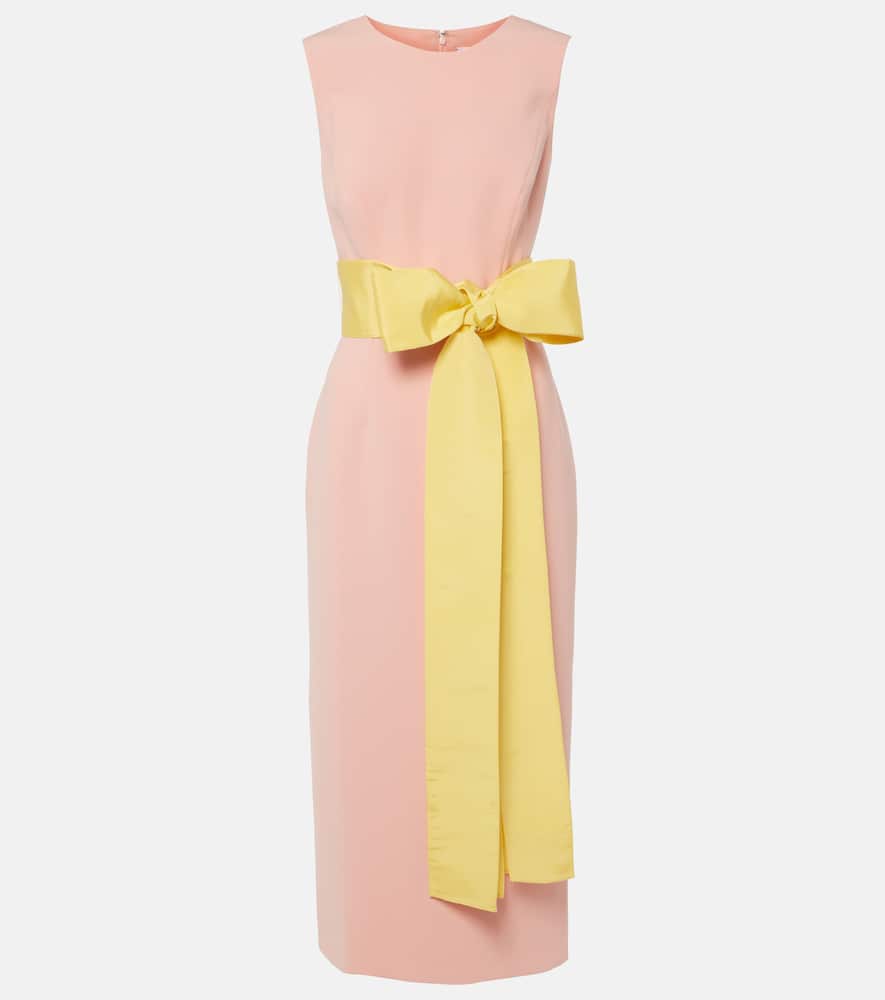 Carolina Herrera Bow-detail crêpe midi dress
