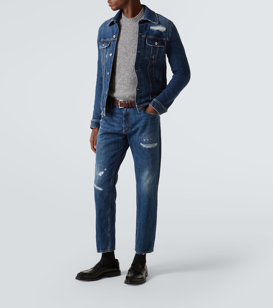 Dolce&gabbana Dolce&gabbana Distressed Straight Jeans 