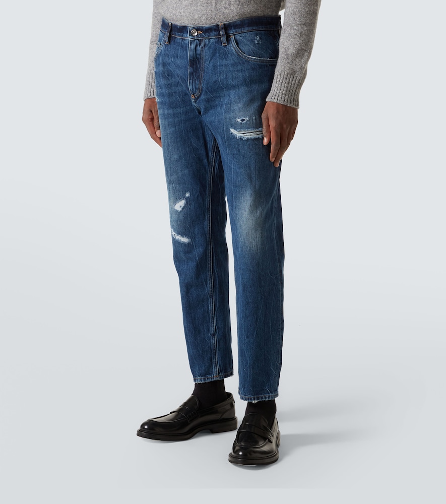  Dolce&gabbana Dolce&gabbana Distressed Straight Jeans 
