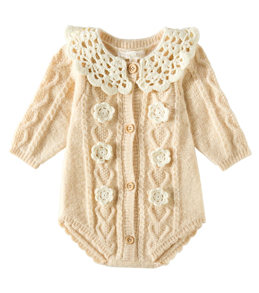 Louise Misha Baby Myosette cable-knit bodysuit