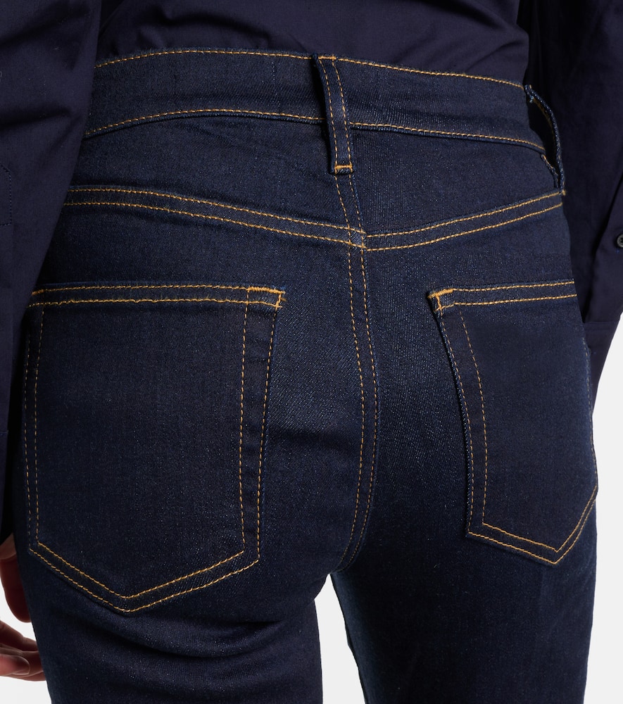 Shop Frame Le High Flare Flared Jeans In Blue