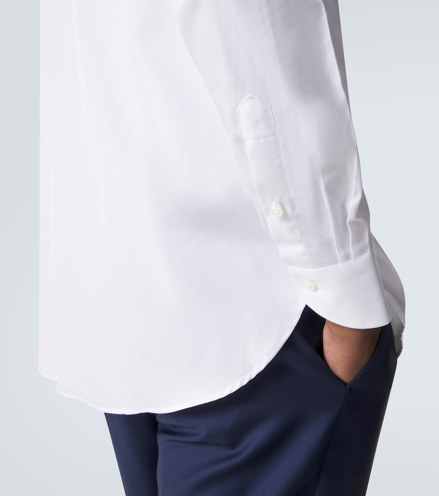  Canali Canali Camisa De Popelín De Algodón 