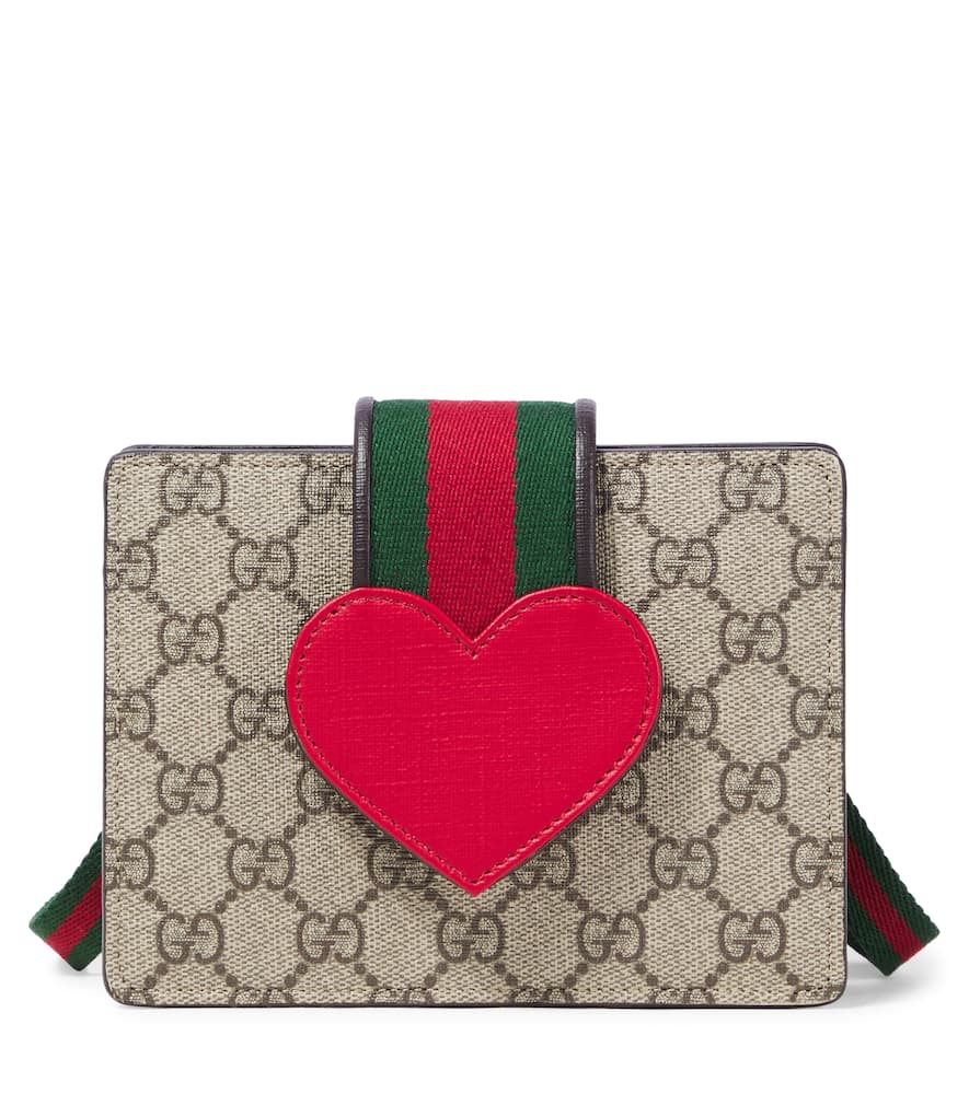 Gucci Kids Web Stripe GG Canvas shoulder bag