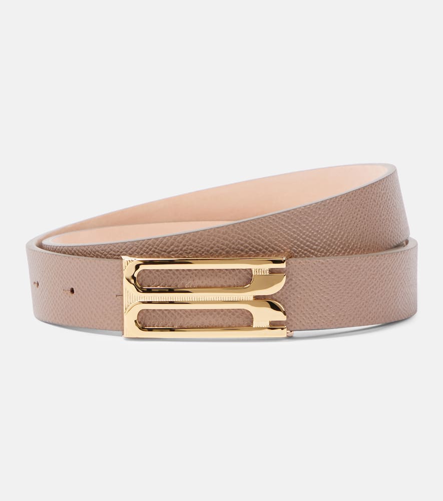 Victoria Beckham Frame leather belt