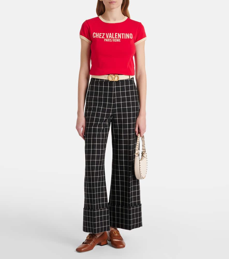 Valentino Tote Rockstud Mini Aus Leder In Weiss