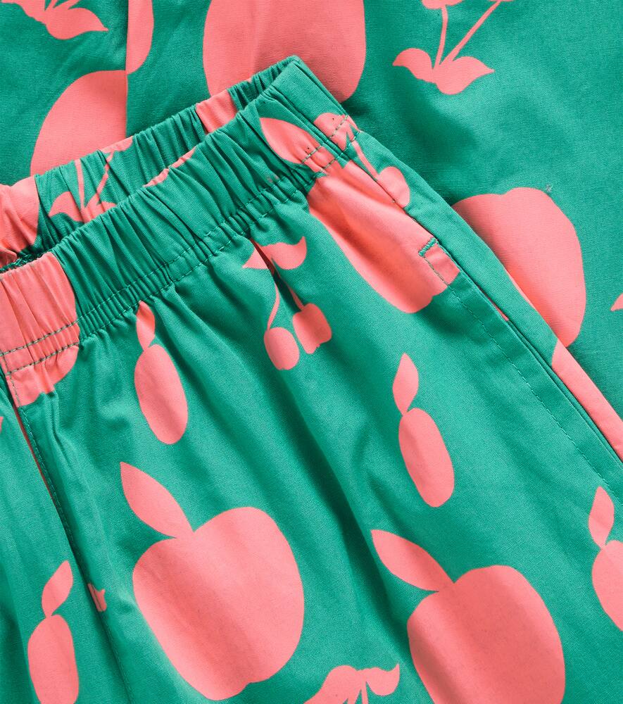 Jellymallow Fruits Cotton Sweatpants In Green