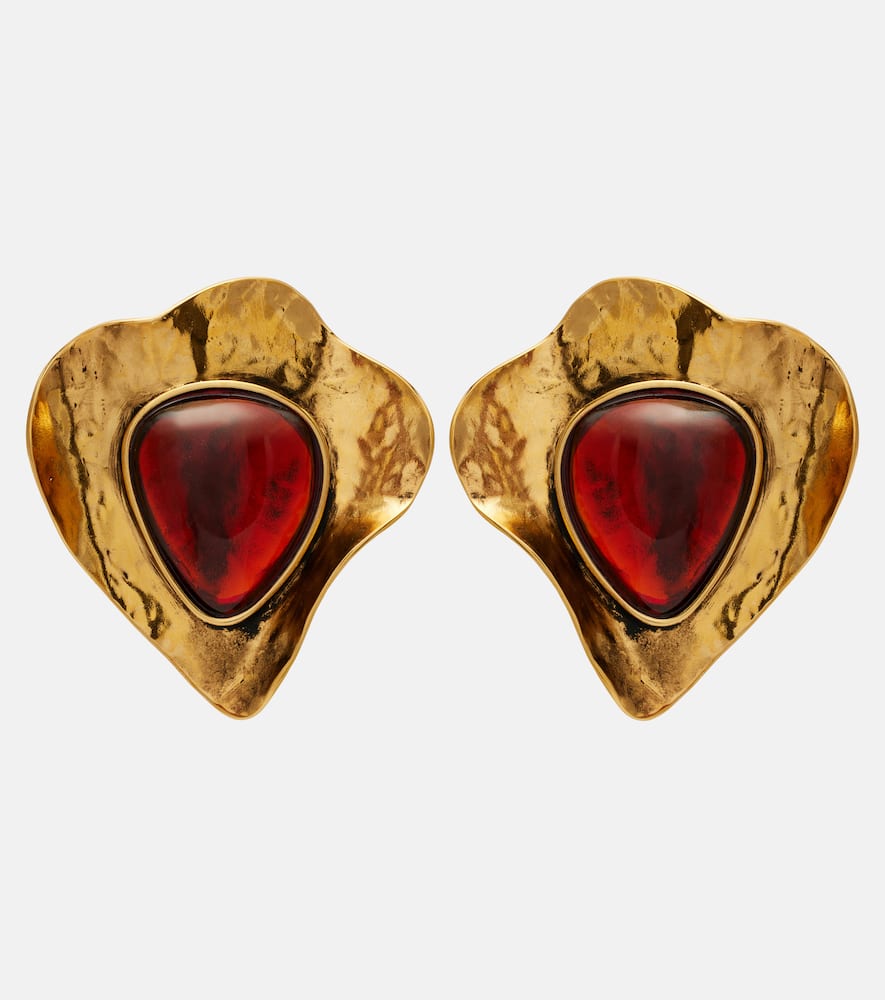 Embellished clip-on earrings