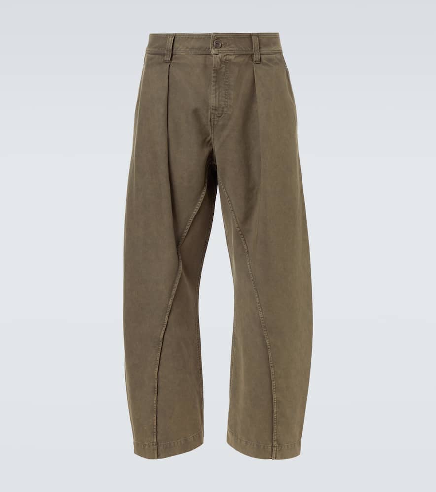 Jw Anderson Seam Trousers Twisted Seams In Green