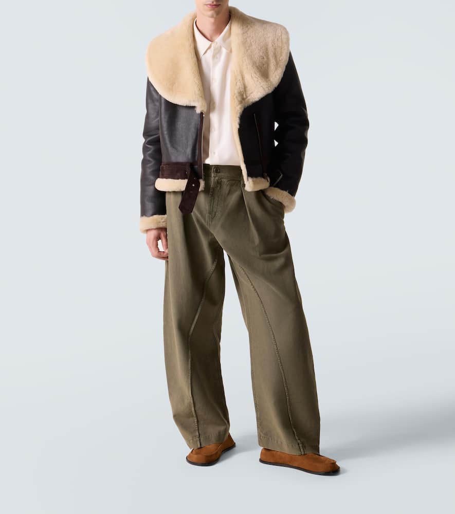 Jw Anderson Seam Trousers Twisted Seams In Green