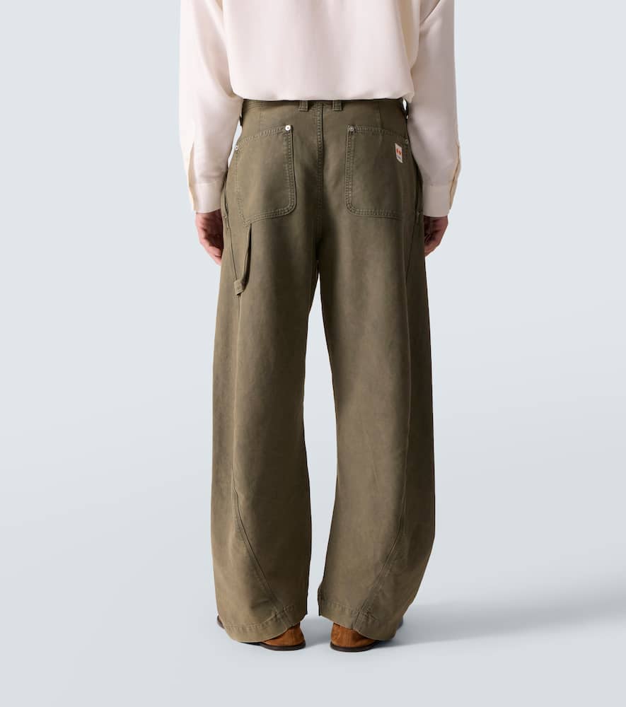 Jw Anderson Seam Trousers Twisted Seams In Green