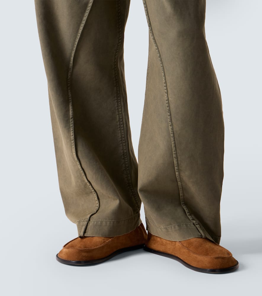 Jw Anderson Seam Trousers Twisted Seams In Green