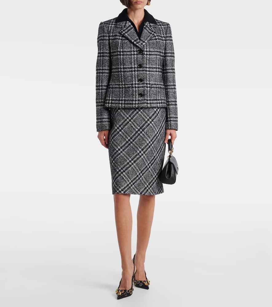 Dolce & Gabbana Polo-style Cashmere Sweater With V-neck In Black